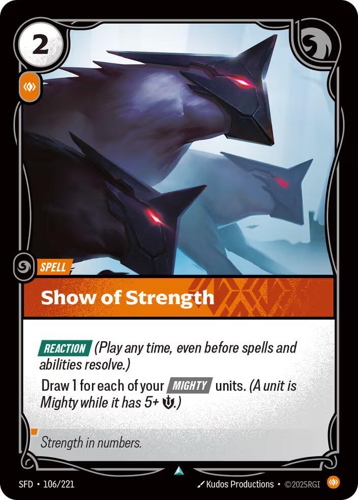 Show of Strength Rainbow Foil