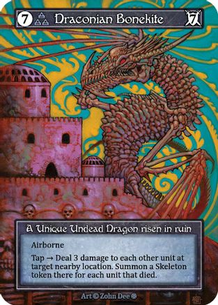 Draconian Bonekite (Foil) - Gothic Foil