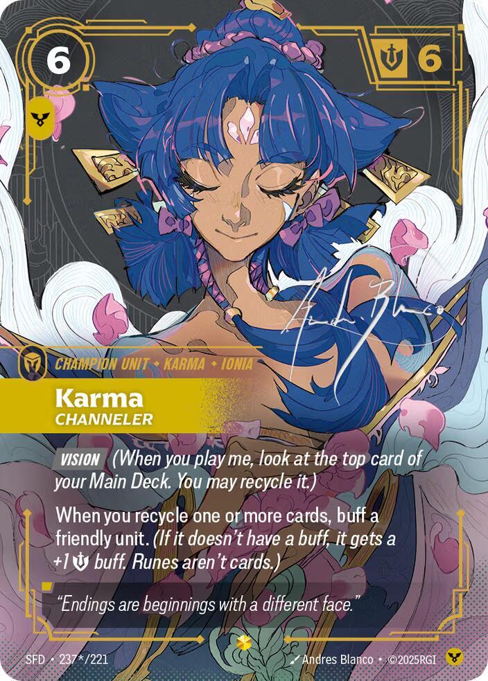 Karma Channeler Signature