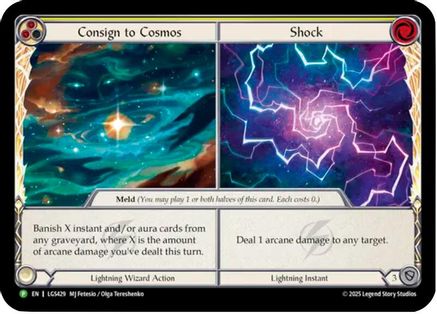 Consign to Cosmos // Shock - LGS429 (LGS429) - Flesh and Blood: Promo Cards Cold Foil