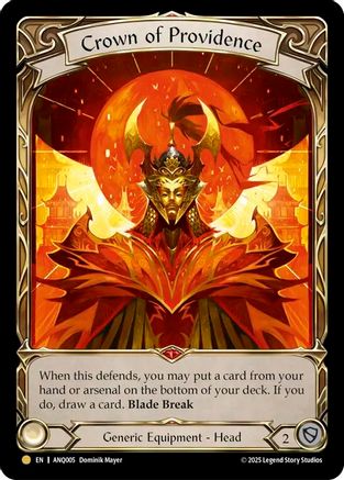 Crown of Providence (ANQ005) - Compendium of Rathe - Antiquity Pack Rainbow Foil