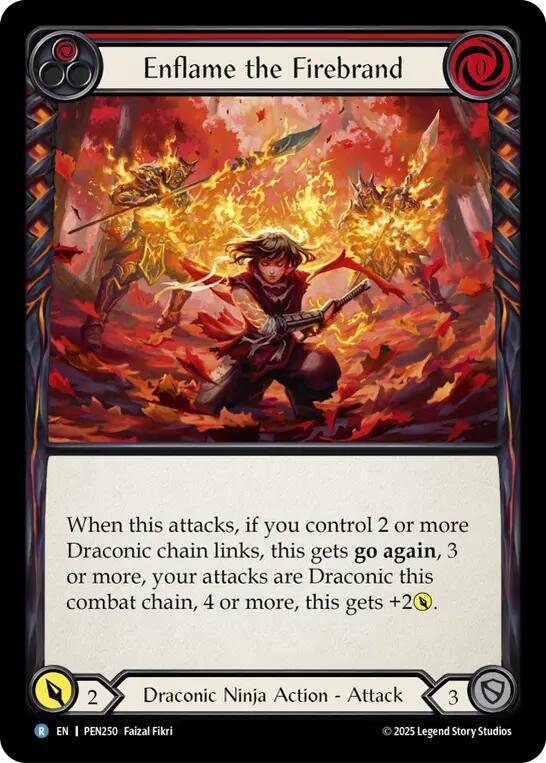 Enflame the Firebrand Rainbow Foil