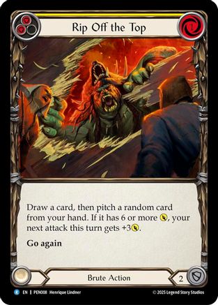 Rip Off The Top (Yellow) (PEN008) - Compendium of Rathe Rainbow Foil