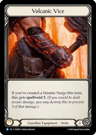 Volcanic Vice (PEN018) - Compendium of Rathe Cold Foil