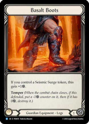 Basalt Boots (PEN019) - Compendium of Rathe Cold Foil