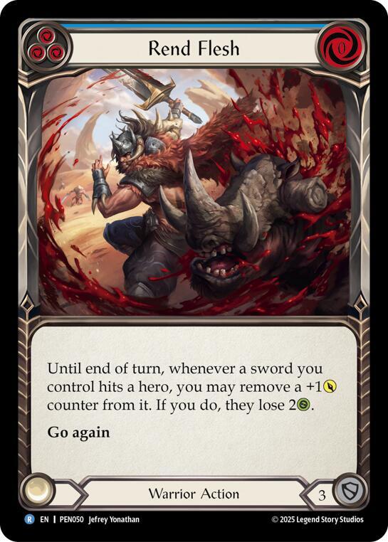 Rend Flesh (Blue) Rainbow Foil