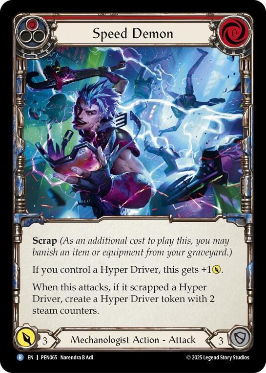 Speed Demon (Red) Rainbow Foil