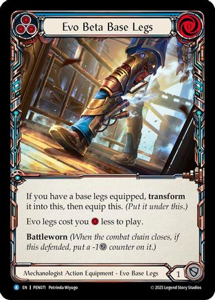 Evo Beta Base Legs (Blue) (PEN071) - Compendium of Rathe Cold Foil