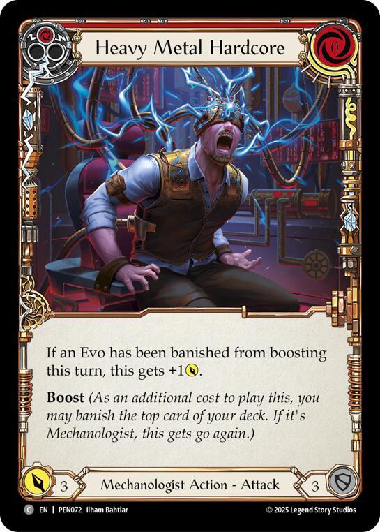 Heavy Metal Hardcore (Red) Rainbow Foil