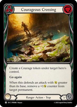 Courageous Crossing (Blue) (PEN086) - Compendium of Rathe Rainbow Foil