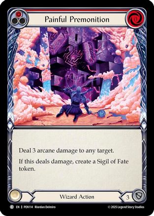 Painful Premonition (Red) (PEN114) - Compendium of Rathe Rainbow Foil