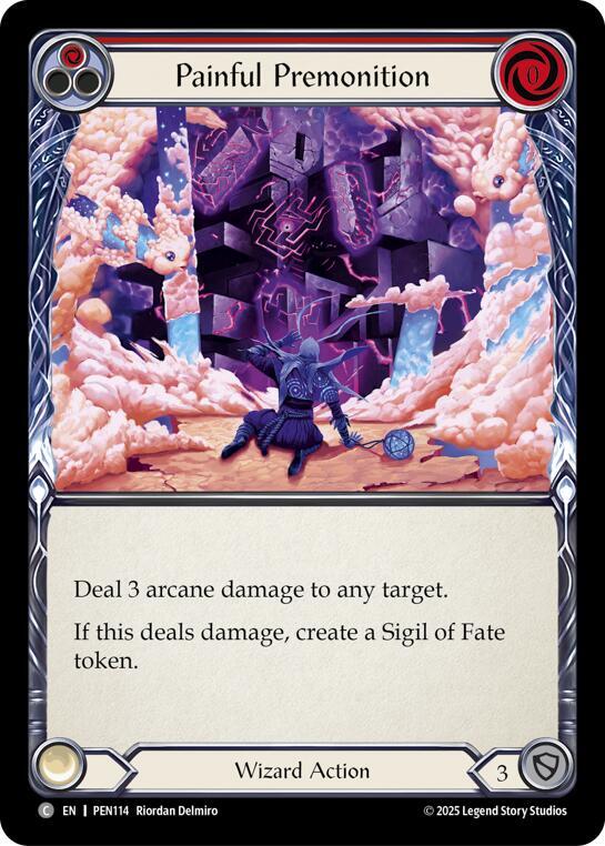 Painful Premonition (Red) Rainbow Foil