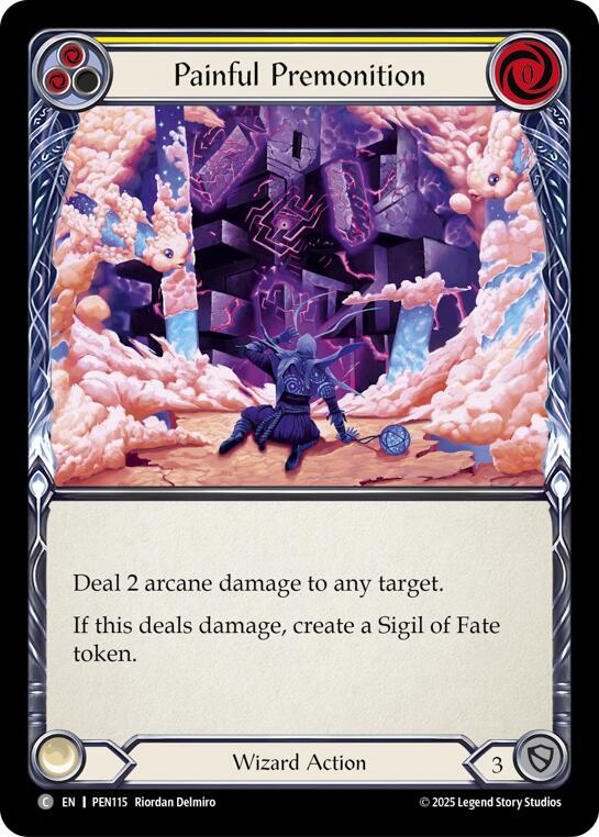 Painful Premonition (Yellow) Rainbow Foil