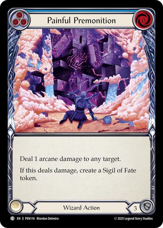 Painful Premonition (Blue) Rainbow Foil