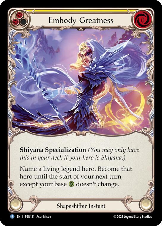 Embody Greatness (Yellow) Rainbow Foil
