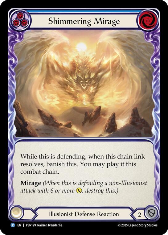 Shimmering Mirage (Blue) Rainbow Foil