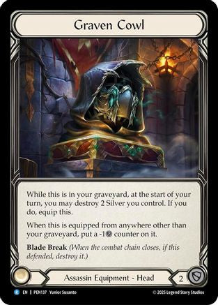 Graven Cowl (PEN137) - Compendium of Rathe Cold Foil