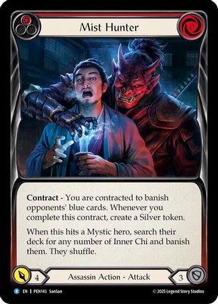 Mist Hunter (Red) (PEN143) - Compendium of Rathe Rainbow Foil