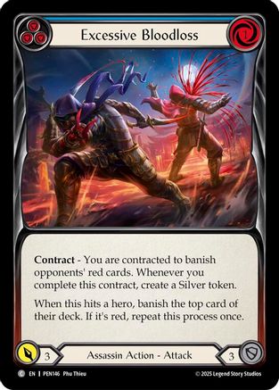 Excessive Bloodloss (Blue) (PEN146) - Compendium of Rathe Rainbow Foil