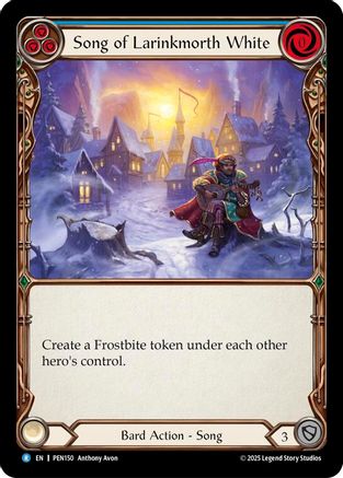 Song Of Larinkmorth White (Blue) (PEN150) - Compendium of Rathe Rainbow Foil