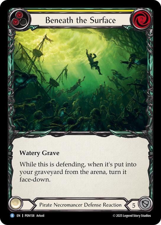 Beneath The Surface (Yellow) Rainbow Foil