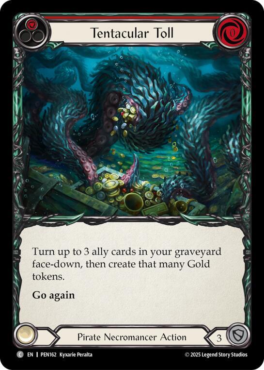 Tentacular Toll (Red) Rainbow Foil