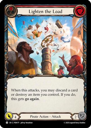 Lighten The Load (Red) (PEN171) - Compendium of Rathe Rainbow Foil