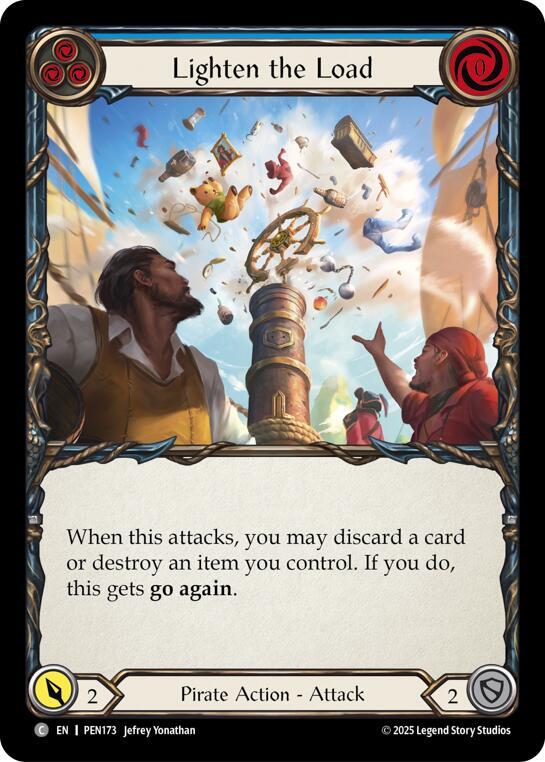 Lighten The Load (Blue) Rainbow Foil