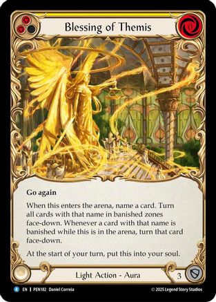 Blessing Of Themis (Yellow) (PEN182) - Compendium of Rathe Rainbow Foil