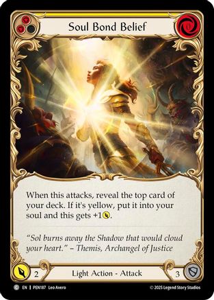 Soul Bond Belief (Yellow) (PEN187) - Compendium of Rathe