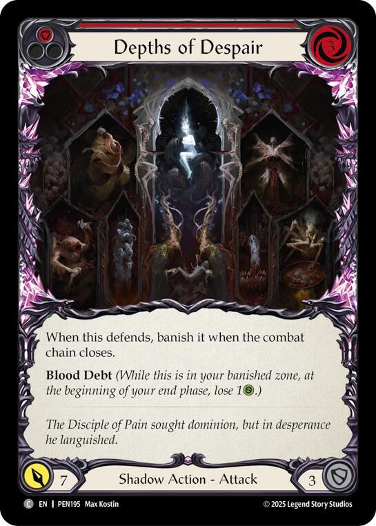 Depths Of Despair (Red) Rainbow Foil