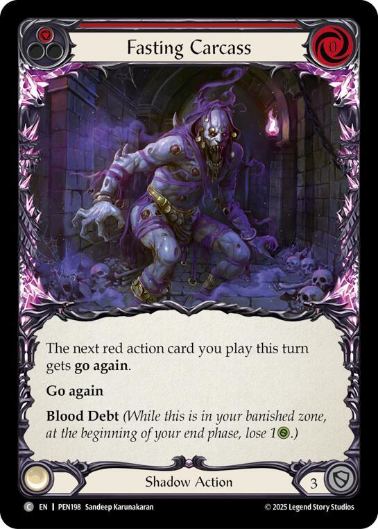 Fasting Carcass (Red) Rainbow Foil