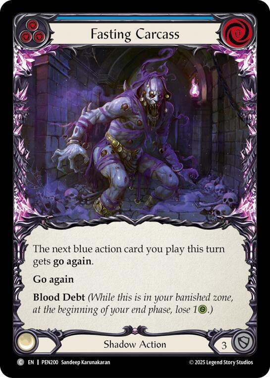 Fasting Carcass (Blue) Rainbow Foil