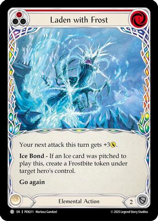 Laden With Frost (Red) (PEN211) - Compendium of Rathe Rainbow Foil