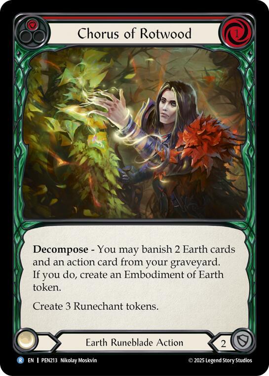 Chorus Of Rotwood (Red) Rainbow Foil