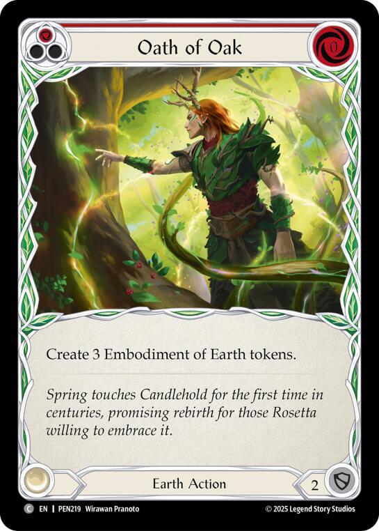 Oath Of Oak (Red) Rainbow Foil