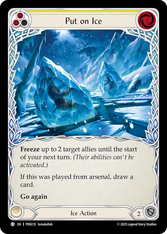 Put On Ice (Yellow) Rainbow Foil