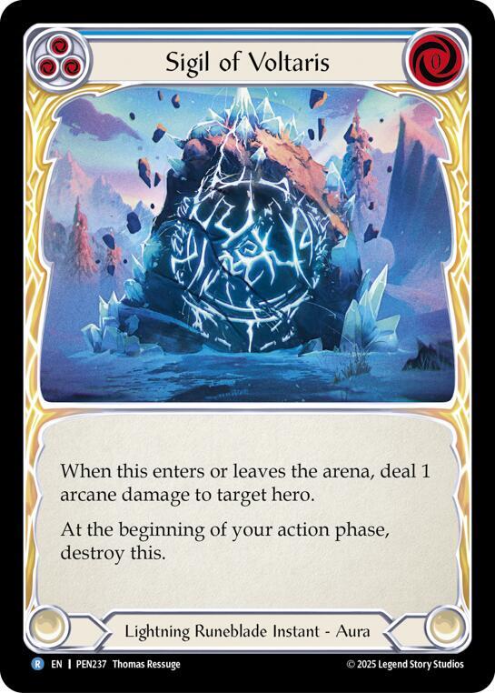 Sigil Of Voltaris (Blue) Rainbow Foil