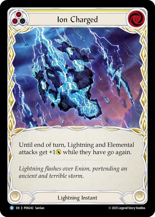 Ion Charged (Yellow) Rainbow Foil