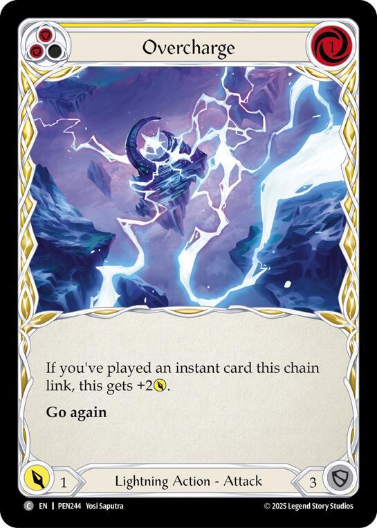 Overcharge (Yellow) Rainbow Foil