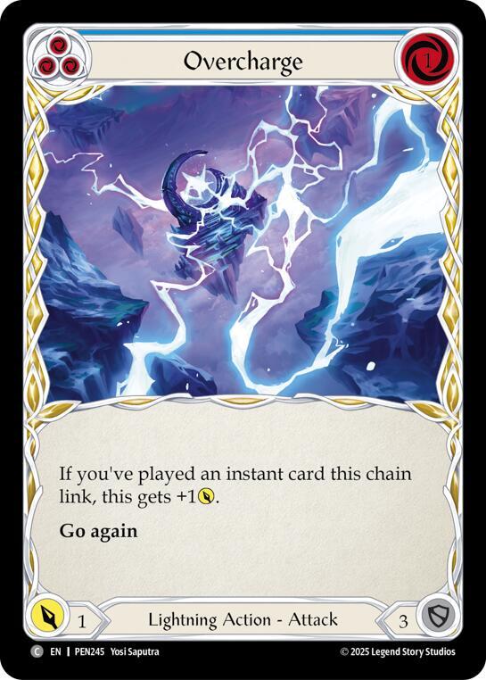 Overcharge (Blue) Rainbow Foil