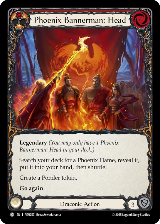 Phoenix Bannerman Head (Red) Rainbow Foil