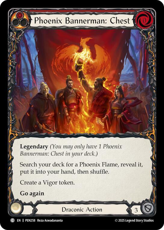 Phoenix Bannerman Chest (Red) Rainbow Foil