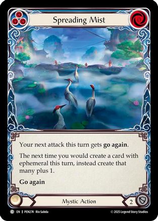 Spreading Mist (Blue) (PEN274) - Compendium of Rathe Rainbow Foil