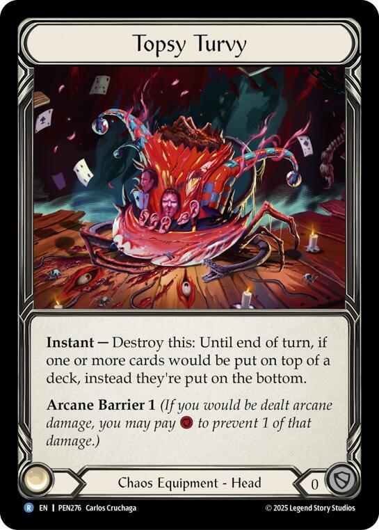 Topsy Turvy Cold Foil