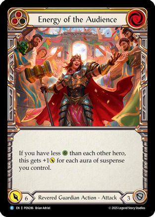 Energy Of The Audience (Yellow) (PEN286) - Compendium of Rathe Rainbow Foil