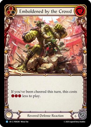 Emboldened By The Crowd (Yellow) (PEN290) - Compendium of Rathe Rainbow Foil