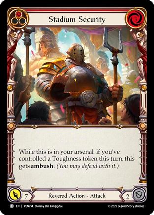 Stadium Security (Red) (PEN294) - Compendium of Rathe Rainbow Foil