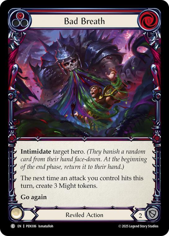 Bad Breath (Red) Rainbow Foil