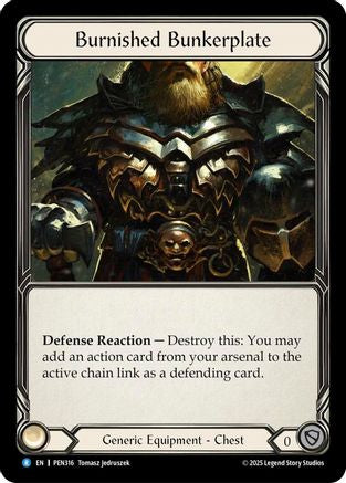 Burnished Bunkerplate (PEN316) - Compendium of Rathe Cold Foil